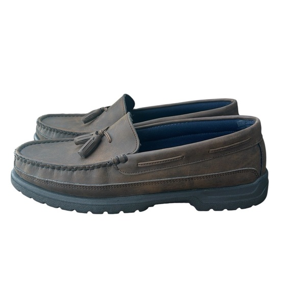 Freeman Men's Brown 11M Tassel Loafers - Picture 6 of 9